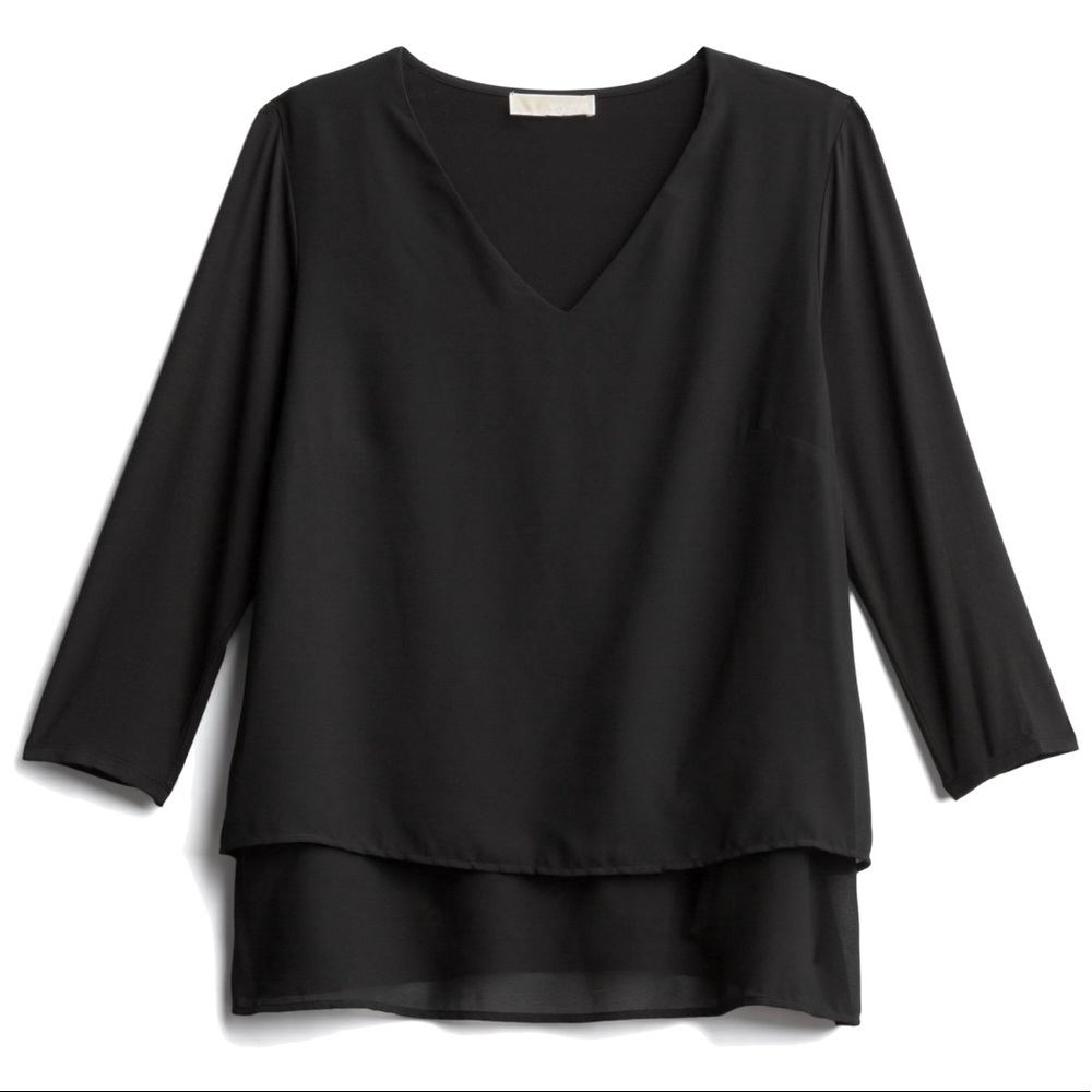 Michael Kors Sariya Mix Material Top
